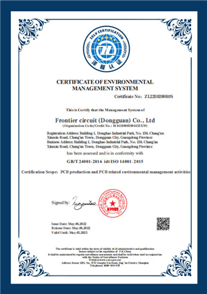 ISO14001：2015 Environmental Management System